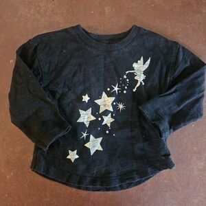 Disney Tinkerbell Baby Gap Black Toddler Long Sleeve Tee